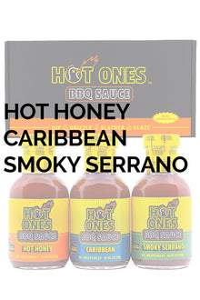 Hot Ones BBQ Trio Pack (Hot Honey / Caribbean / Smoked Serrano) U0