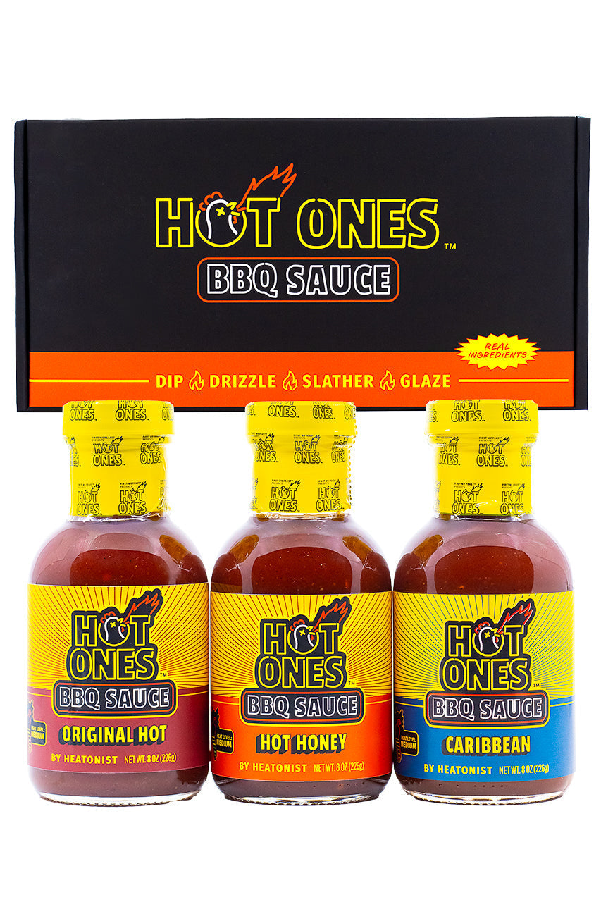 Hot Ones BBQ Trio Pack (Original / Hot Honey / Caribbean) N2
