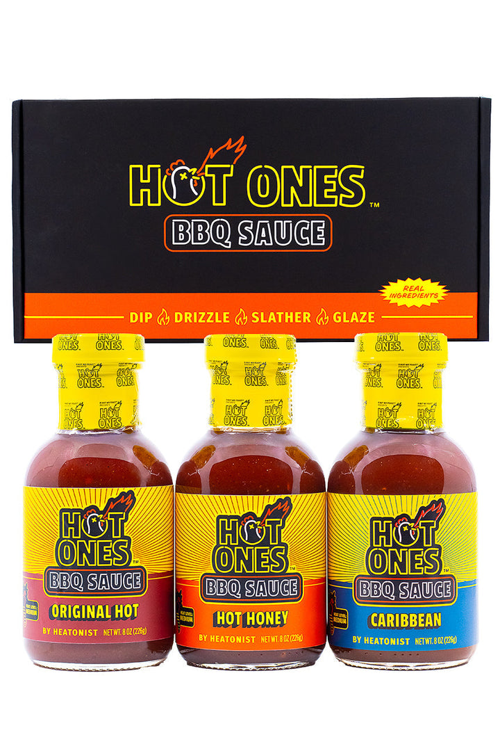 Hot Ones BBQ Trio Pack (Original / Hot Honey / Caribbean) N2