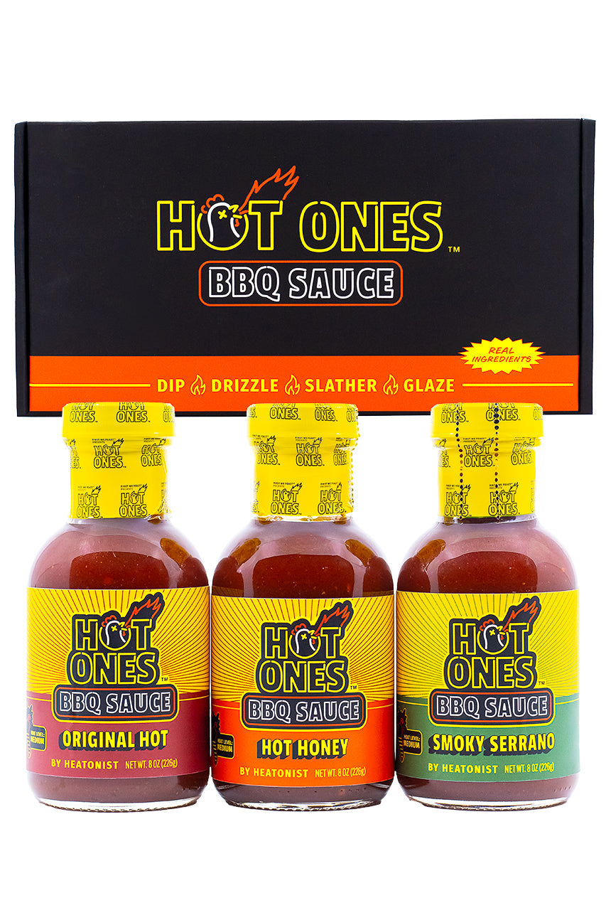Hot Ones BBQ Trio Pack (Original / Hot Honey / Smoked Serrano) H1