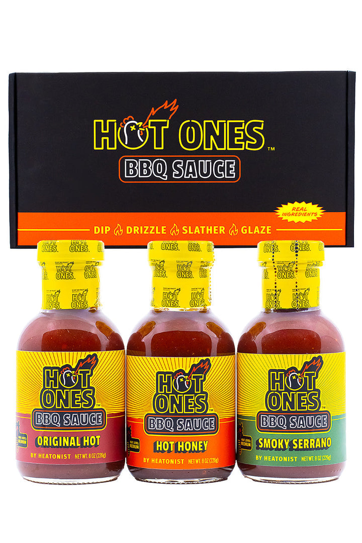 Hot Ones BBQ Trio Pack (Original / Hot Honey / Smoked Serrano) H1