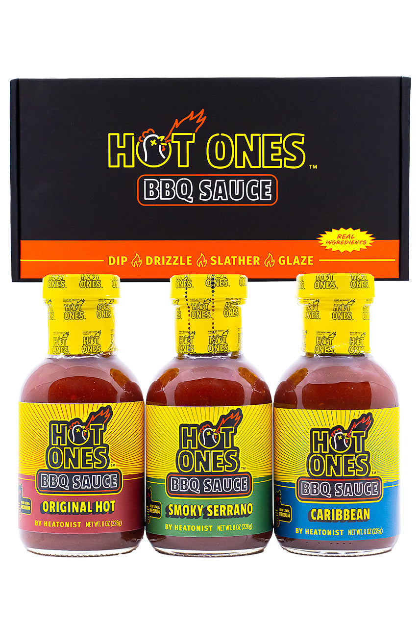 Hot Ones BBQ Trio Pack (Original / Smoked Serrano / Caribbean) M5