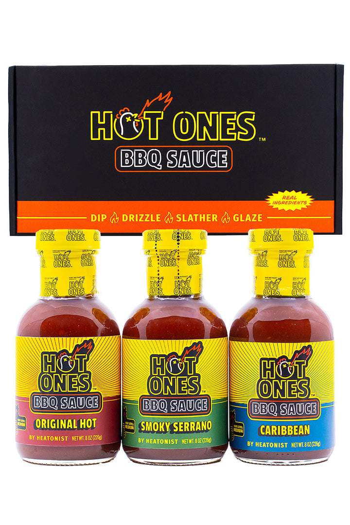 Hot Ones BBQ Trio Pack (Original / Smoked Serrano / Caribbean) M5
