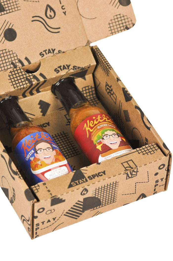 Chicken & Burger Hot Sauce Duo Pack | Keith's E0